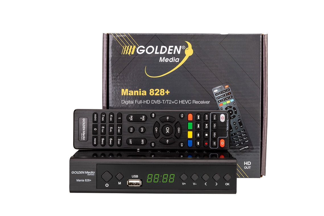 Decoder digitale Terrestre DVB-T2 Golden Media 828