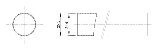 Tubo Rigido in PVC diametro 25mm Lunghezza 3 metri