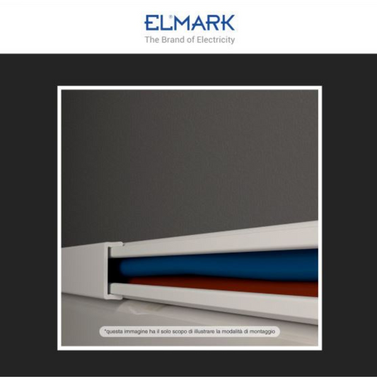 Canalina Passacavi in Plastica Bianca e Coperchio Removibile