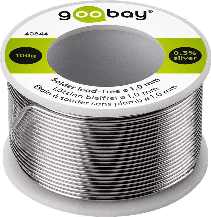 Stagno per saldatura senza piombo, ø 1,0 mm, 100 g