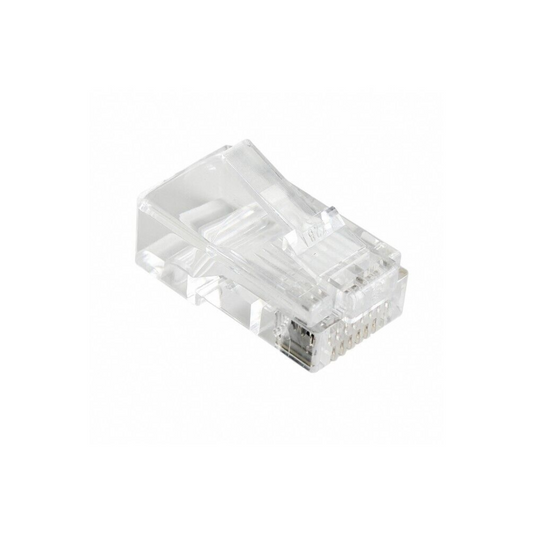 Connettore RJ45 Cat 5e 8P8C Plug cavo Rete ethernet Lan - Conf. 50 pz
