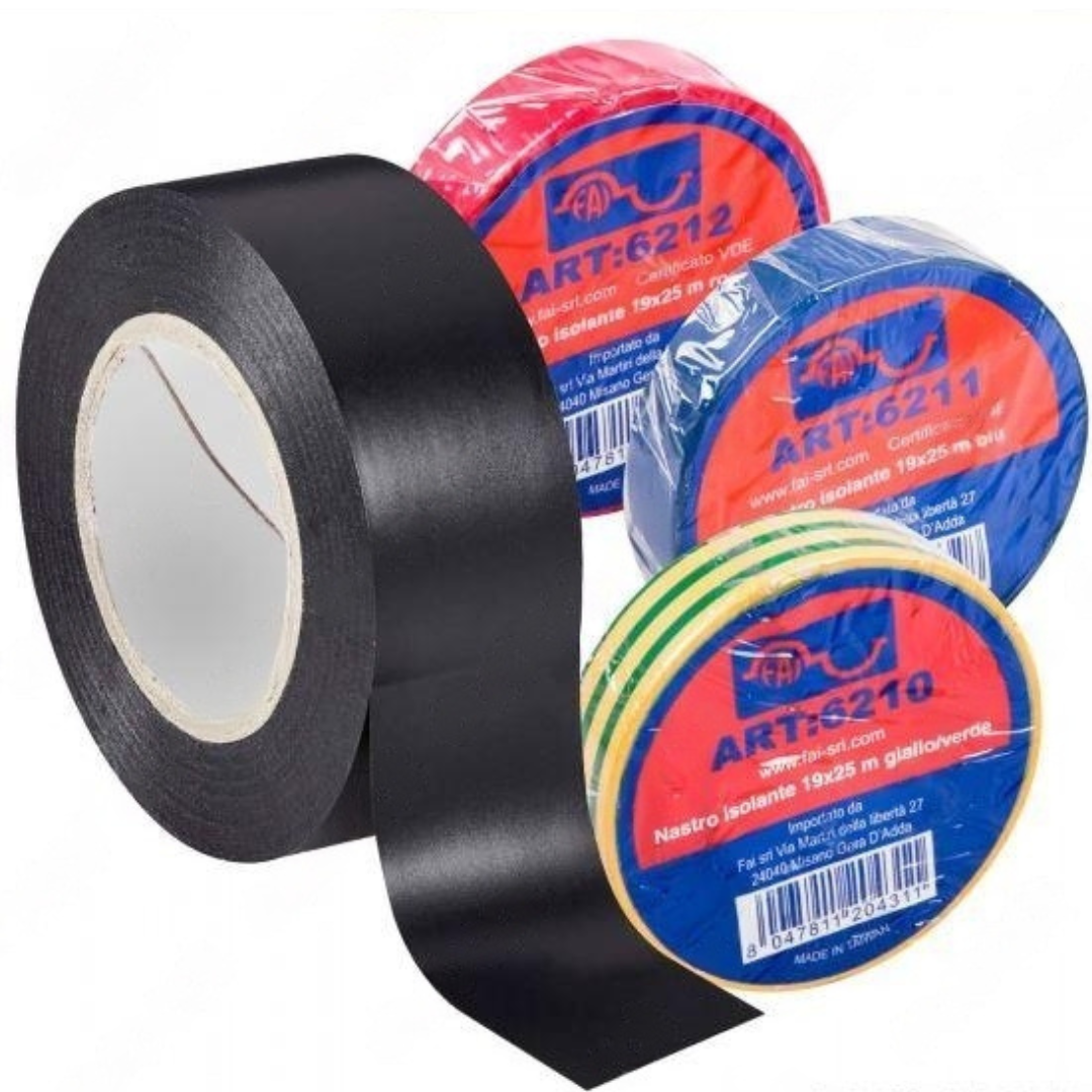 Nastro Isolante Certificato VDE 25 Metri - Vari colori