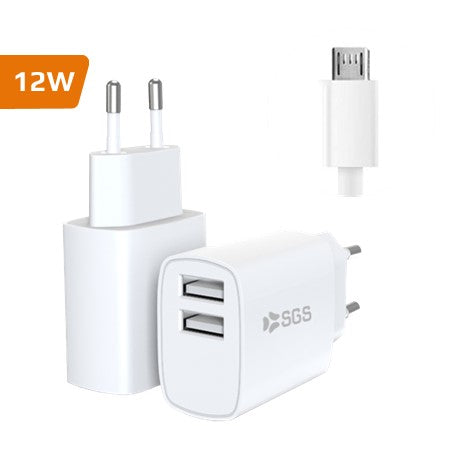 Caricatore Dual USB 2.4 Amp 12W - Doppia uscita USB