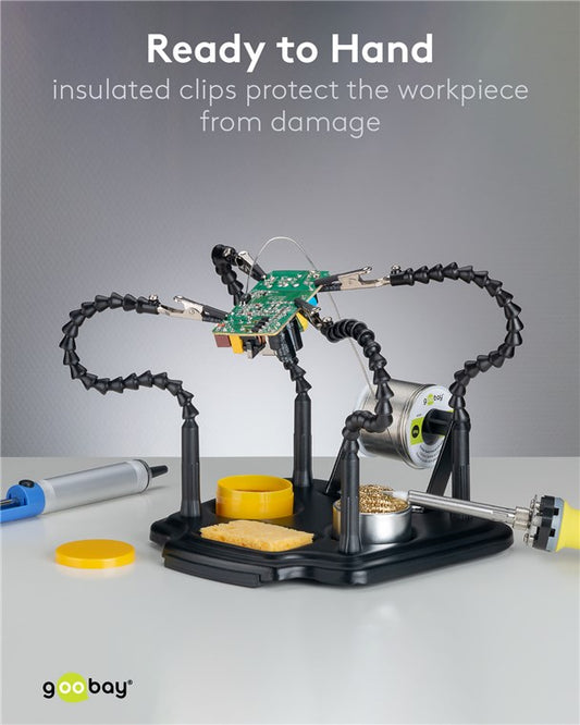 Supporto per saldatura con 4 bracci flessibili