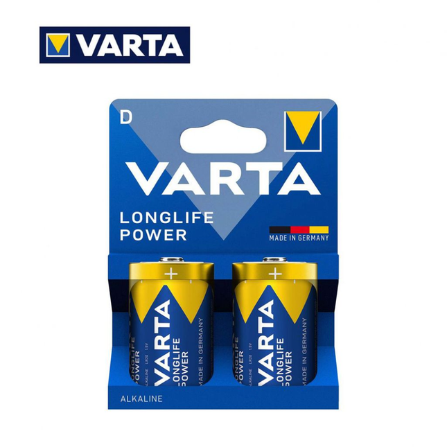 Batterie torcia D Alkaline Varta Longlife Power