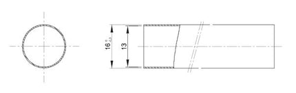 Tubo Rigido in PVC diametro 16mm Lunghezza 3 metri