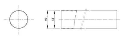 Tubo Rigido in PVC diametro 16mm Lunghezza 3 metri