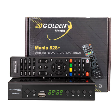 Decoder digitale Terrestre DVB-T2 Golden Media 828