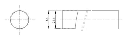 Tubo Rigido in PVC diametro 25mm Lunghezza 3 metri