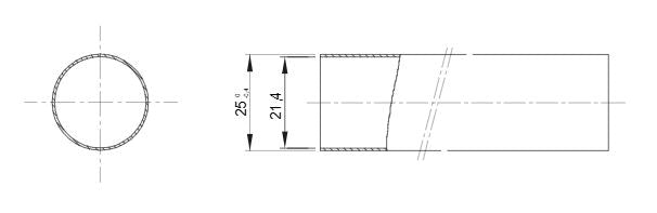 Tubo Rigido in PVC diametro 25mm Lunghezza 3 metri