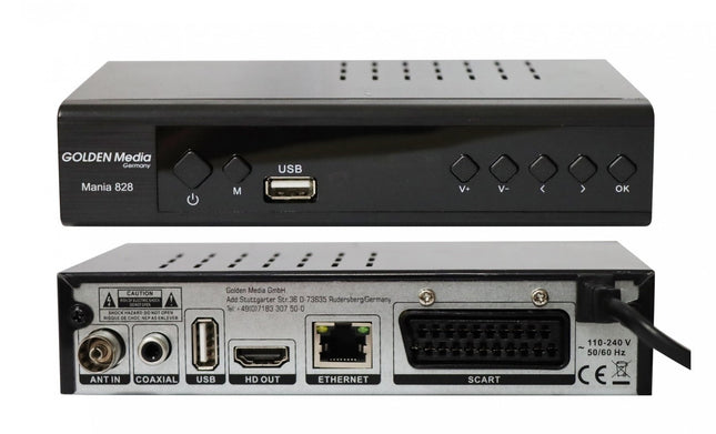 Decoder digitale Terrestre DVB-T2 Golden Media 828