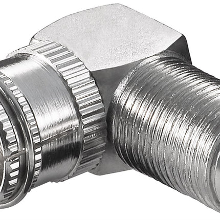 Adattatore angolare spina F (quick) > presa F 90°