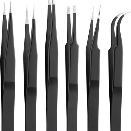 Set di pinzette antistatiche da 6 pezzi