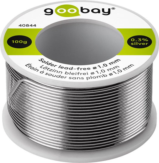 Stagno per saldatura senza piombo, ø 1,0 mm, 100 g