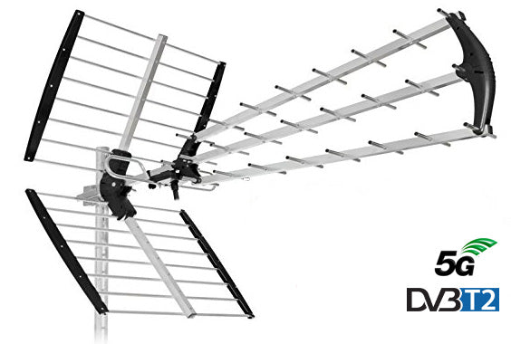 Antenna Digitale Terrestre UHF 18db 25 elementi filtro 5G