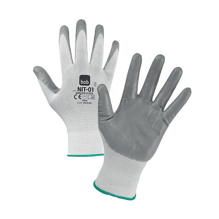 Guanti da Lavoro in Nitrile e Poliuretano Grigi