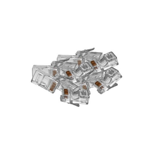 Connettore RJ45 Cat 5e 8P8C Plug cavo Rete ethernet Lan - Conf. 50 pz