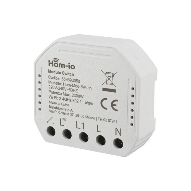 Interruttore Wifi Modulo Switch da incasso 10A 1 Canale