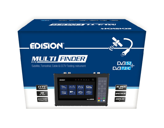 Edision Multi-finder strumento COMBO per DVB-S/S2, DVB-T/T2, DVB-C e CCTV