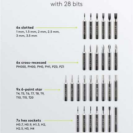 Set di cacciaviti di precisione da 37 pezzi