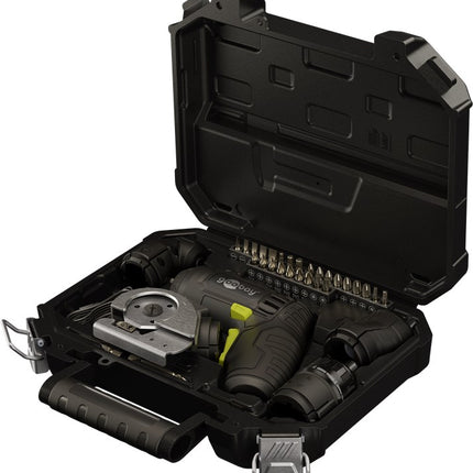 Set mini avvitatore a batteria 4 in 1 con taglierina