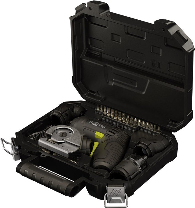 Set mini avvitatore a batteria 4 in 1 con taglierina