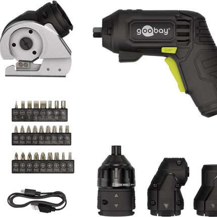Set mini avvitatore a batteria 4 in 1 con taglierina