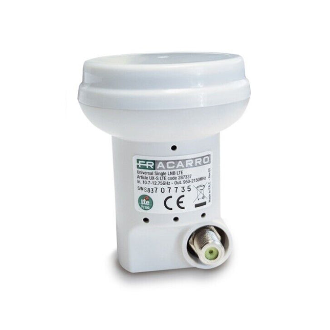 LNB Fracarro 1 uscita per Parabola universale e filtro LTE