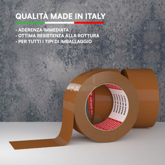 Nastro adesivo Silenzioso professionale 5cmx66m AVANA conf. 6pz