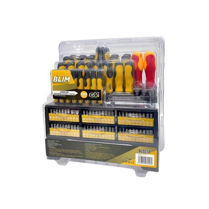 Set 100 pezzi 34 cacciaviti, punte e bussole