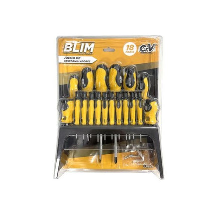 Set 18 pezzi cacciaviti